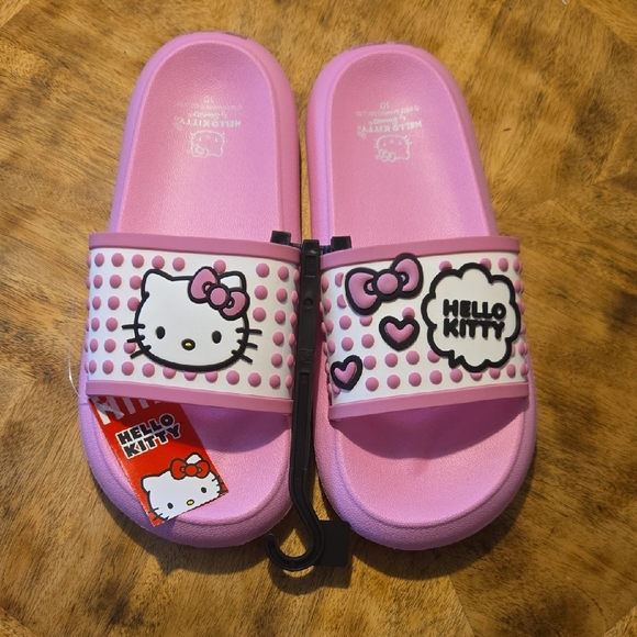 Women's Hello Kitty Slides In Size 10 - Picture 1 of 9